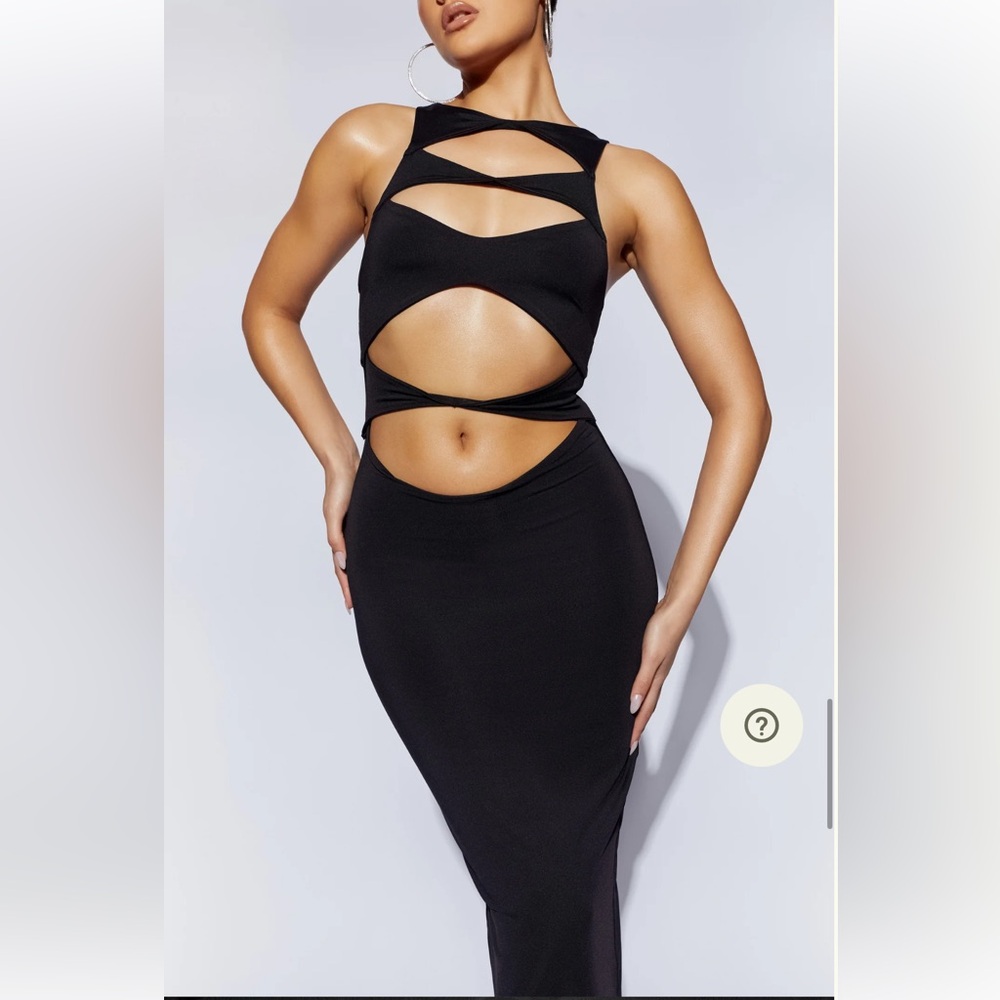 MESHKI Black Chloe Dress